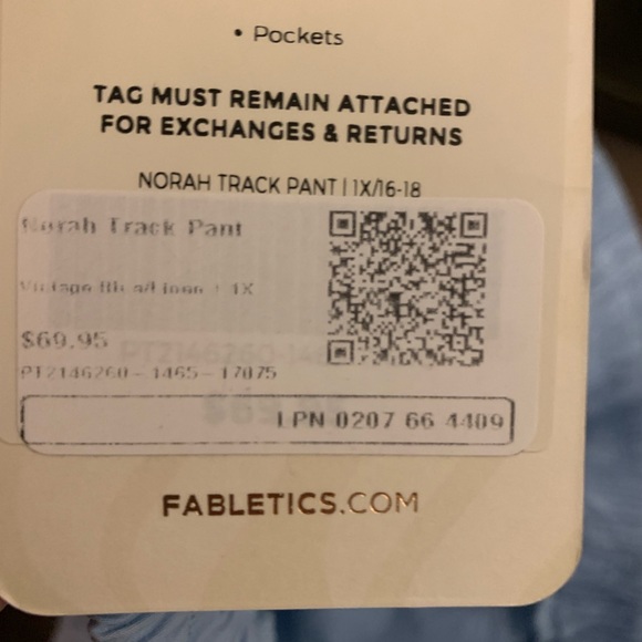 Fabletics track pants. Wide in the thighs - Picture 3 of 4